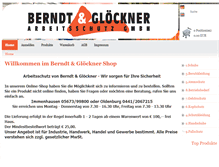 Tablet Screenshot of berndt-gloeckner.de